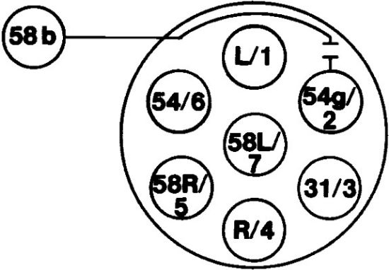 Afbeeldingen van HELLA 8JB 001 943-011 Stekkerdoos - 7-polig - Schroefaansluiting - Stekker: Schroefverbinding - Aantal