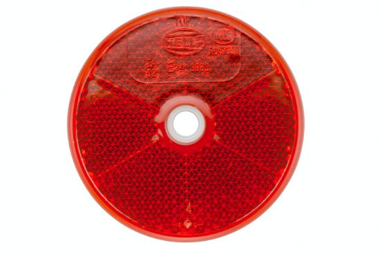 Afbeeldingen van HELLA 8RA 002 014-231 Reflector - Lenskleur: Rood - Rond - Geschroefd/Opbouw