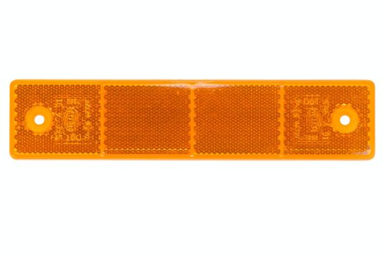 Afbeeldingen van HELLA 8RA 002 023-021 Reflector - Lenskleur: Geel - rechthoekig - Geschroefd/Opbouw
