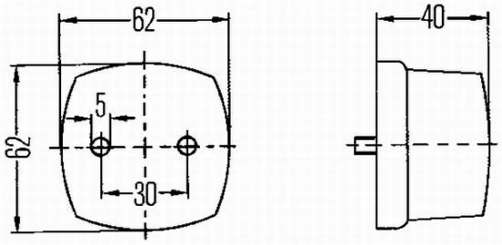 Afbeeldingen van HELLA 2PF 003 057-041 Positielicht - Halogeen - 12/24V
