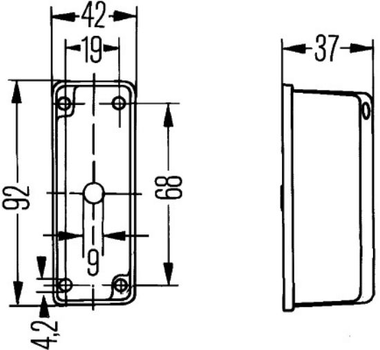 Afbeeldingen van HELLA 2XS 005 020-001 Markeringslicht - Halogeen - 24V