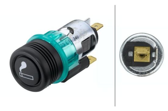 Afbeeldingen van HELLA 8EZ 008 021-011 Sigarettenaansteker - 24V - Inbouw - Stekker: Platte stekker