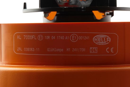Afbeeldingen van HELLA 2RL 008 063-111 Halogeen-Zwaailamp - KL 7000 - 24V - Geel