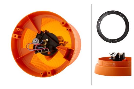 Afbeeldingen van HELLA 2RL 008 065-111 Halogeen-Zwaailamp - KL 8000 - 24V - Geel