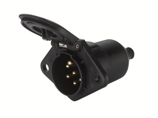 Afbeeldingen van HELLA 8JB 008 085-001 Stekkerdoos - 24V - 7-polig - Schroefaansluiting - Stekker: Schroefverbinding