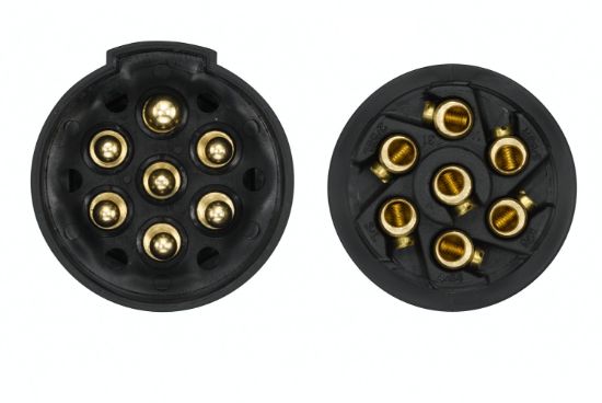 Afbeeldingen van HELLA 8JB 008 085-001 Stekkerdoos - 24V - 7-polig - Schroefaansluiting - Stekker: Schroefverbinding