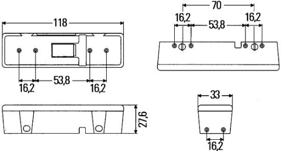 Afbeeldingen van HELLA 2XD 009 048-011 LED-Flitslamp - WL-LED - 24V - Geel