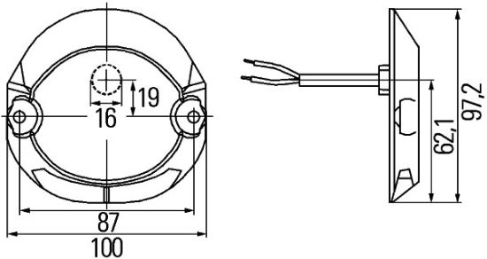 Afbeeldingen van HELLA 2BA 009 204-051 Knipperlicht - LED - 24V
