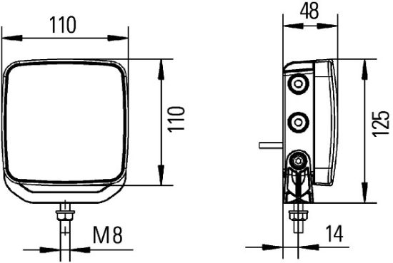 Afbeeldingen van HELLA 2ZR 012 456-221 LED-Achteruitrijlicht - Repulse Pro - 24/12V