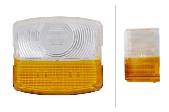 Afbeeldingen van HELLA 9EL 118 614-021 Lampglas voor achterlicht - Halogeen - links/rechts - voor o.a. Case IH